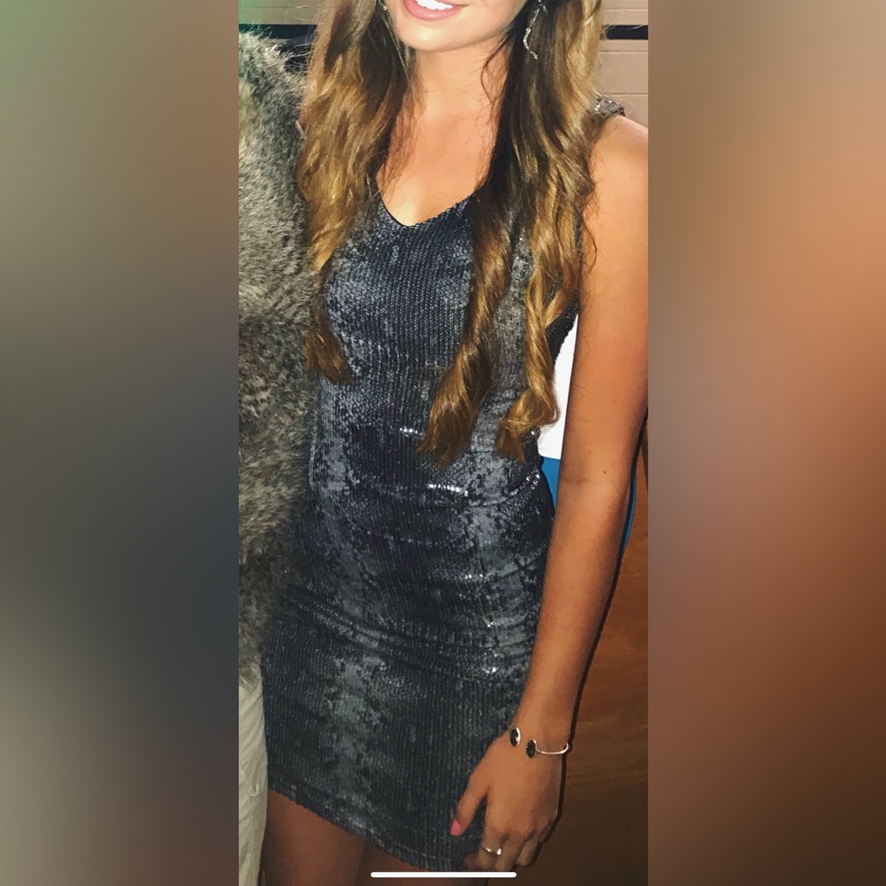 Snakeskin Sequin Cocktail Dress size S